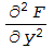 ∂^2F/∂y^2